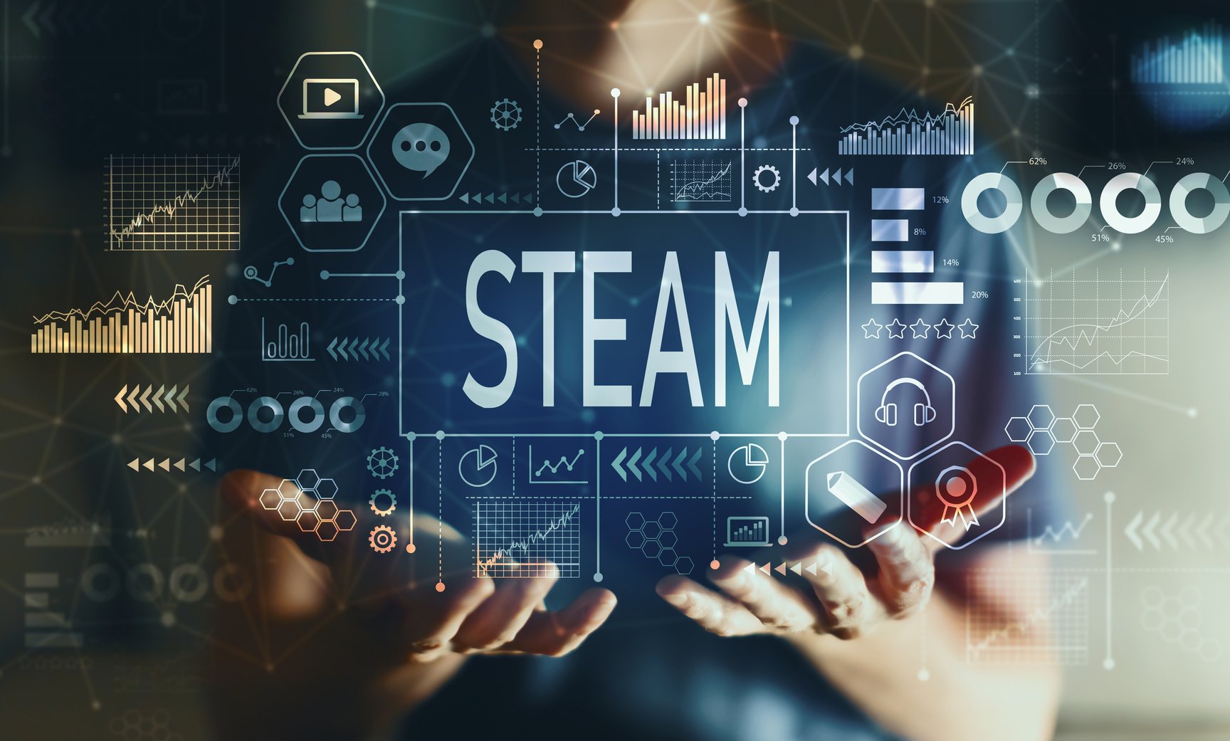 STEAM with man